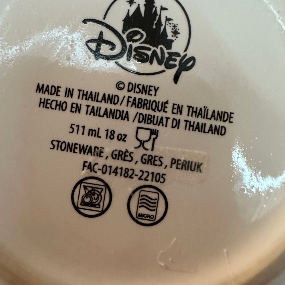 Disney Mickey Mouse “Your on Mute”  Coffee Mug White & Red Cup 18oz - Picture 4 of 6
